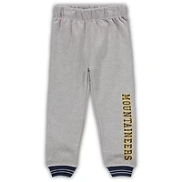 Colosseum Heathered Gray West Virginia Mountaineers Poppies Hoodie and Sweatpants Set