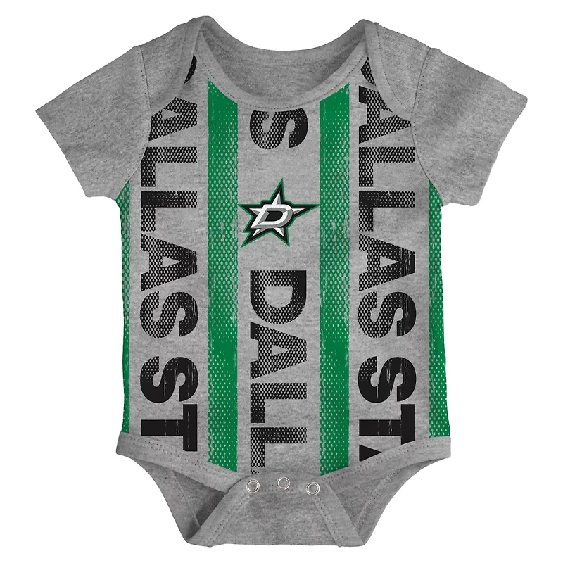Dallas Stars Loyal Buddies Three-Pack Bodysuit Set