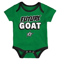 Dallas Stars Loyal Buddies Three-Pack Bodysuit Set