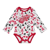 Detroit Red Wings Quick Learner Long Sleeve Bodysuit