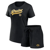 Fanatics Boston Bruins Start to Finish T-Shirt  Shorts Combo Pack