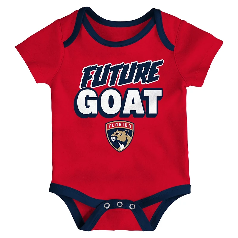Florida Panthers Loyal Buddies Three-Pack Bodysuit Set