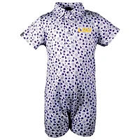 Garb LSU Tigers Earnest Polo Romper