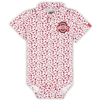 Garb Ohio State Buckeyes Tom Allover Print Performance Polo Bodysuit