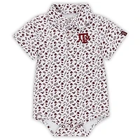 Garb Texas AM Aggies Tom Allover Print Performance Polo Bodysuit