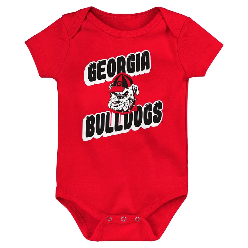 Georgia Bulldogs Sunday Comics 3-Pack Bodysuit Set