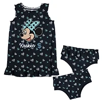 Girls Deep Sea Seattle Kraken 2-Piece Minnie Mouses Bow Tank Top  Bloomers Set