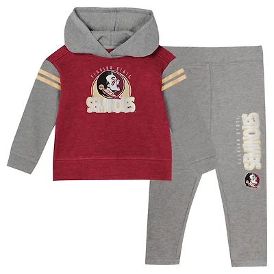 Girls Florida State Seminoles Clubhouse Pullover Hoodie and Legging Set