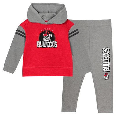 Girls Georgia Bulldogs Clubhouse Pullover Hoodie and Legging Set