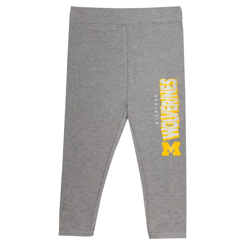 Girls Juvenile Michigan Wolverines Preschool Clubhouse Pullover Hoodie Legging Set