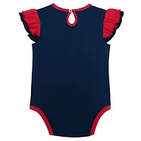 Girls Navy Washington Capitals Two-Pack Training Bodysuit Set