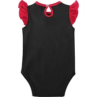 Girls Newborn  /Black Wisconsin Badgers Spread the Love 2-Pack Bodysuit Set