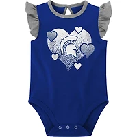 Girls Newborn  /Heather Gray Kentucky Wildcats Spread the Love 2-Pack Bodysuit Set