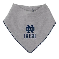 Girls Newborn  /Heather Gray Notre Dame Fighting Irish All The Love Bodysuit Bib Booties Set
