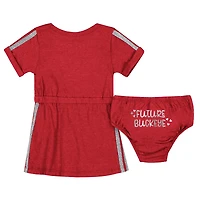 Girls Newborn  Colosseum Ohio State Buckeyes Xur Dress and Bloomer Set