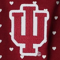 Girls Newborn  Indiana Hoosiers Hearts Bodysuit and Headband Set