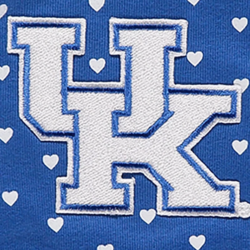 Girls Newborn  Kentucky Wildcats Hearts Bodysuit and Headband Set