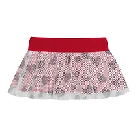 Girls Newborn  Ohio State Buckeyes Two-Piece Love My Team Bodysuit Skirt Set