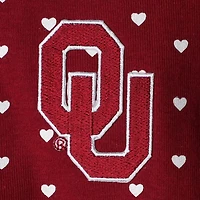 Girls Newborn  Oklahoma Sooners Hearts Bodysuit and Headband Set