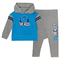 Girls North Carolina Tar Heels Clubhouse Pullover Hoodie and Legging Set