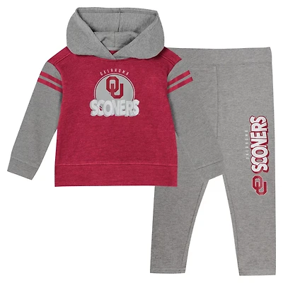 Girls Oklahoma Sooners Clubhouse Pullover Hoodie and Legging Set