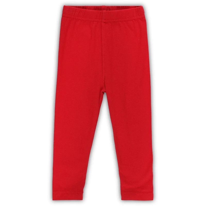 Girls Wes  Willy / Arkansas Razorbacks Balloon Raglan 3/4-Sleeve T-Shirt Leggings Set