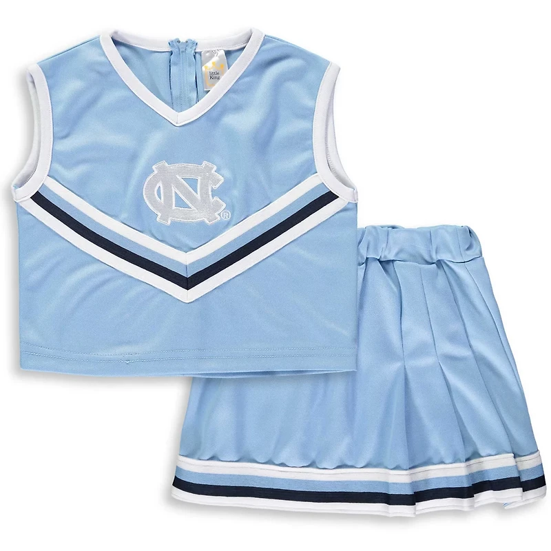 Girls Youth Carolina North Tar Heels Two-Piece Cheer Set
