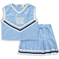 Girls Youth Carolina North Tar Heels Two-Piece Cheer Set