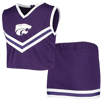 Girls Youth Kansas State Wildcats Two-Piece Cheer Set
