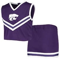 Girls Youth Kansas State Wildcats Two-Piece Cheer Set