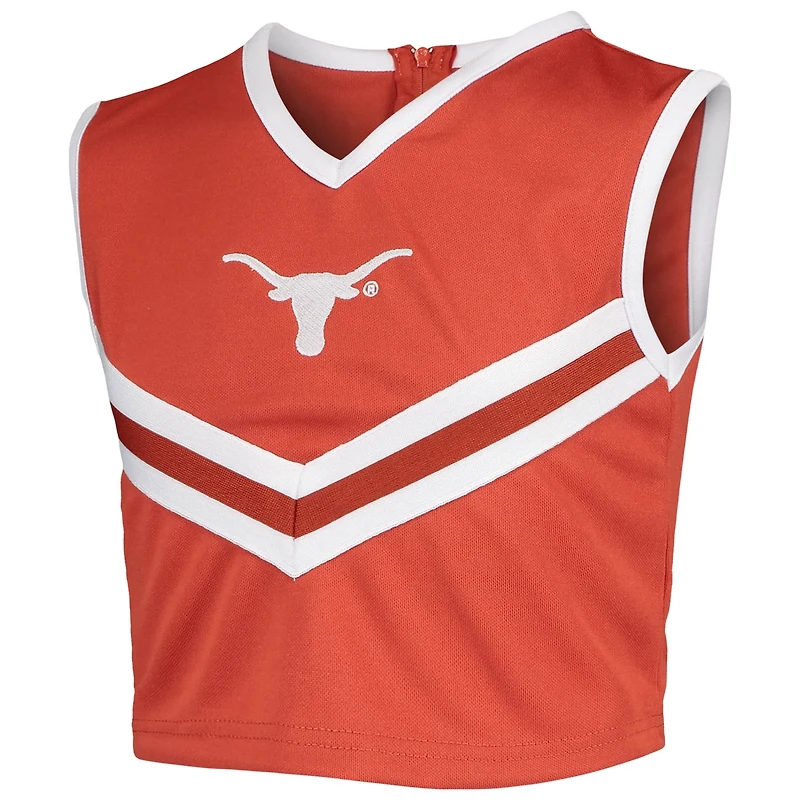 Girls Youth Texas Longhorns Two-Piece Cheer Set