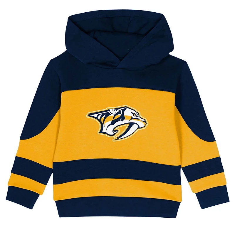 Gold Nashville Predators Puck Hero Fleece Hoodie and Sweatpants Set