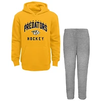 Heather Gray Nashville Predators Play by Pullover Hoodie  Pants Set