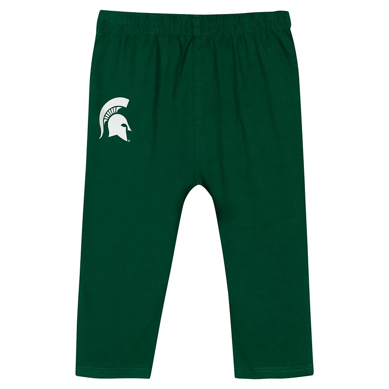 Hunter Michigan State Spartans Double Up Long Sleeve Bodysuit  Pant Set