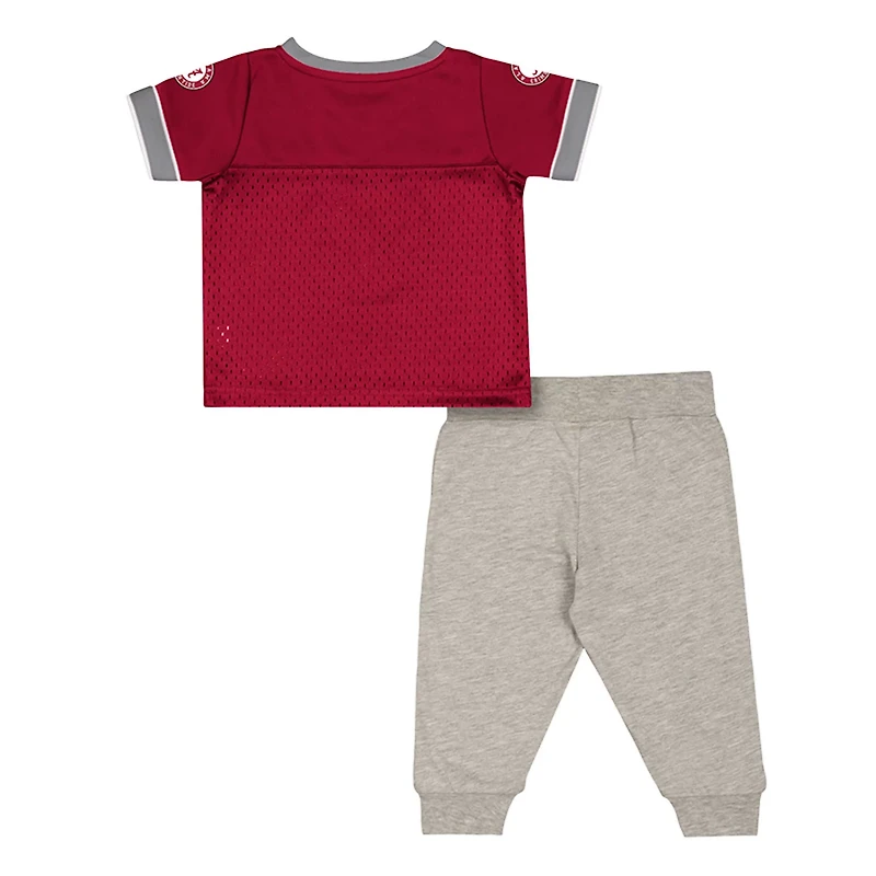 Infant  Newborn Colosseum Alabama Tide Nothing But the Hits Two-Piece Football Set