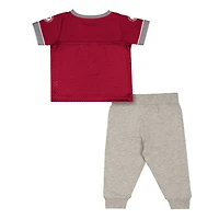 Infant  Newborn Colosseum Alabama Tide Nothing But the Hits Two-Piece Football Set