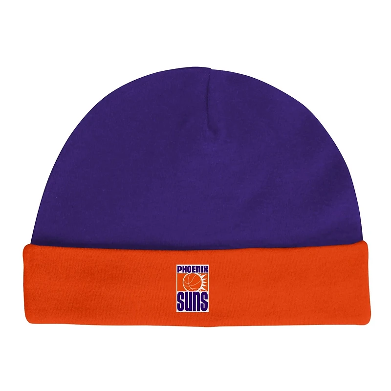 Mitchell  Ness /Orange Phoenix Suns Hardwood Classics Bodysuits  Cuffed Knit Hat Set