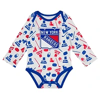 New York Rangers Quick Learner Long Sleeve Bodysuit