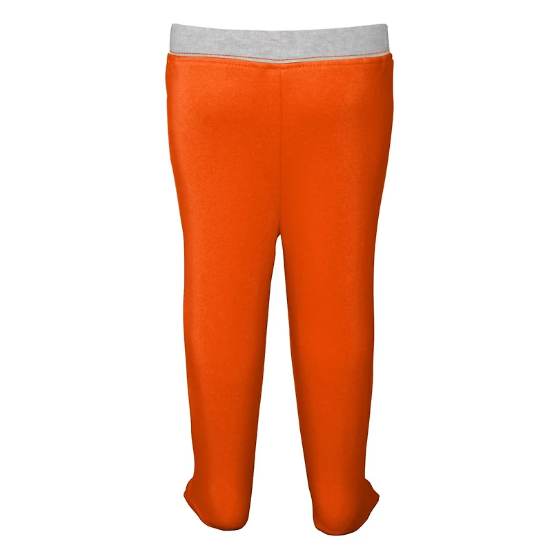 Newborn /White Clemson Tigers Dream Team Raglan Long Sleeve Bodysuit Hat Pants Set