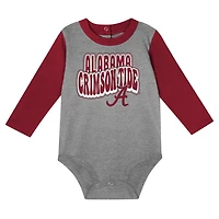 Newborn  Alabama Tide Double Up Long Sleeve Bodysuit Pant Set
