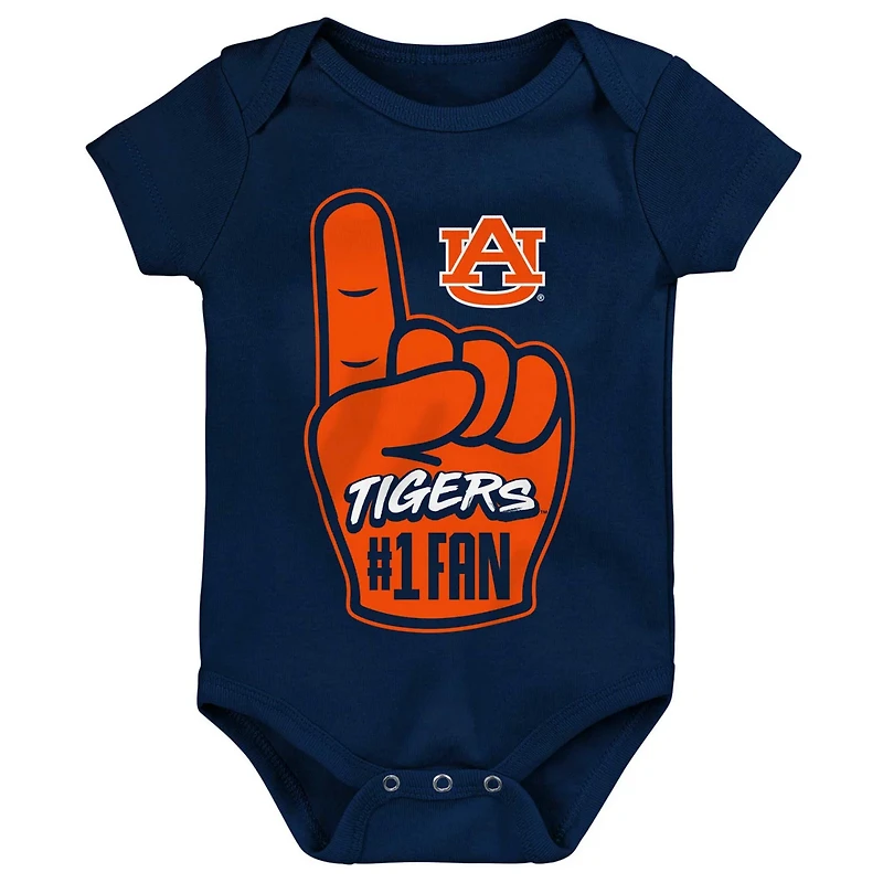 Newborn  Auburn Tigers 1 Fan Foam Finger Bodysuit