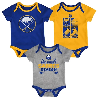 Newborn  Buffalo Sabres Legend Three-Piece Bodysuit Set