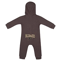Newborn  Colosseum Purdue Boilermakers Zando-Zan Waffle Full-Snap Hooded Romper