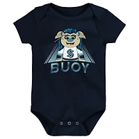 Newborn  Deep Sea Seattle Kraken Mascot Callout Bodysuit