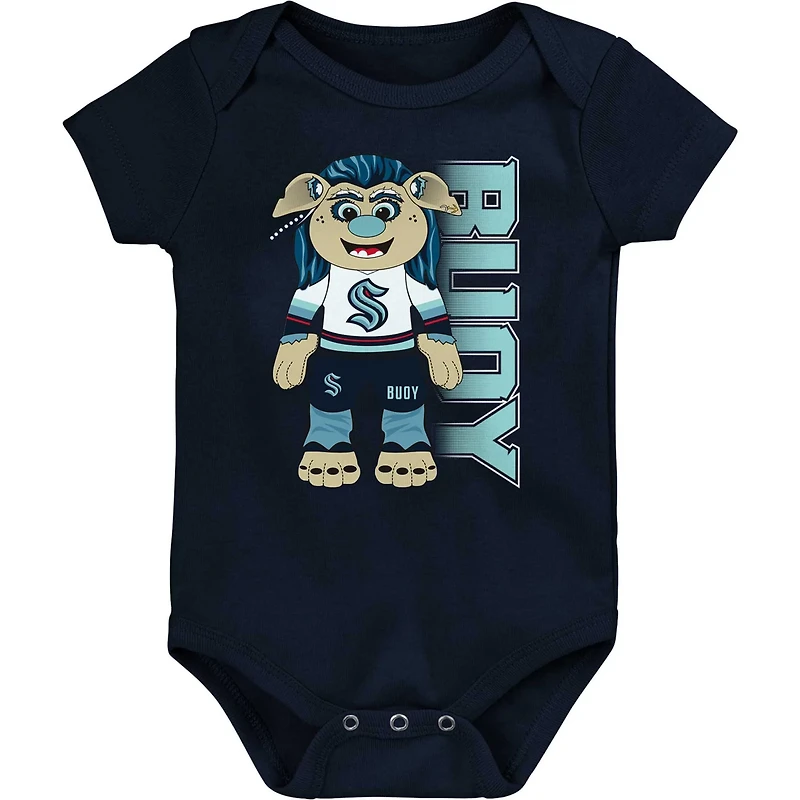 Newborn Deep Sea Seattle Kraken Mascot Cheer Bodysuit