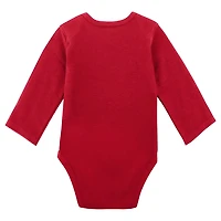 Newborn  Gray Ohio State Buckeyes 2-Pack Play Time Long Sleeve Bodysuit Set