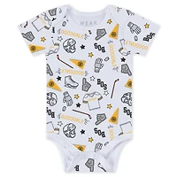 Newborn  Infant WEAR by Erin Andrews Boston Bruins Turn Me Around Bodysuits  Pants 3-Piece Set