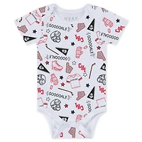 Newborn  Infant WEAR by Erin Andrews Chicago Blackhawks Turn Me Around Bodysuits  Pants 3-Piece Set