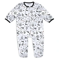 Newborn  Infant WEAR by Erin Andrews Los Angeles Kings Sleep and Play Sleeper Set with Bib