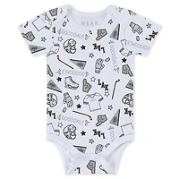 Newborn  Infant WEAR by Erin Andrews Los Angeles Kings Turn Me Around Bodysuits Pants 3-Piece Set